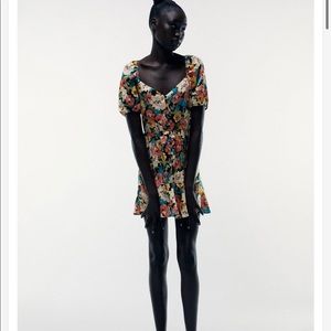 Zara floral print dress